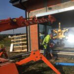 mini żuraw do prac szklarskich